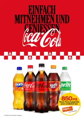 Coca Cola: Einfach mitnehmen und genießen (gültig bis 24-08)
