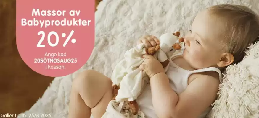 Babyland reklamblad (giltig till och med 27-08)
