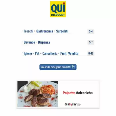 Volantino Qui Discount (valido fino al 7-09)