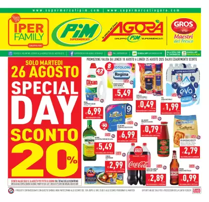 Volantino Supermercati Agorà (valido fino al 25-08)