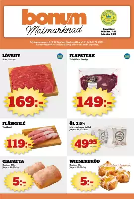 Bonum Matmarknad reklamblad