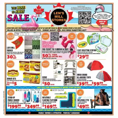 Len's Mill Stores flyer (valid until 1-09)