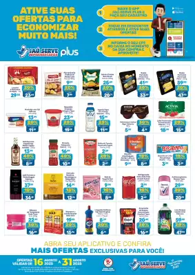 Catálogo Supermercados Jau Serve (válido até 31-08)