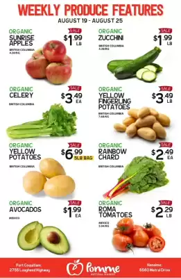 Pomme Natural Market flyer (valid until 31-08)
