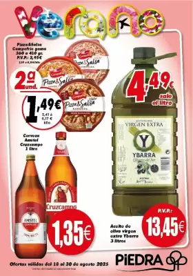 Folleto Supermercados Piedra (válido hasta el 30-08)