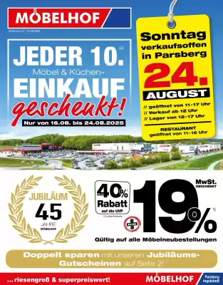 Möbelhof Prospekt (gültig bis 24-08)
