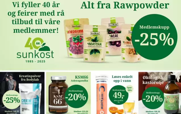 Sunkost kundeavis (gyldig til 23-08)