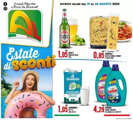 Volantino Al Discount (valido fino al 28-08)