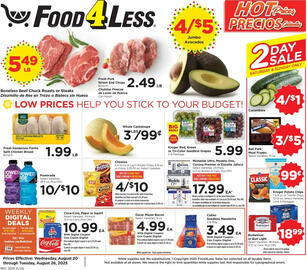 Food 4 Less Weekly Ad week 34 Page 1