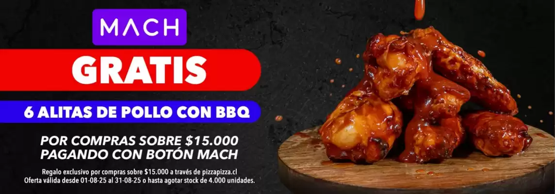 Catálogo Pizza Pizza (válido hasta 31-08)
