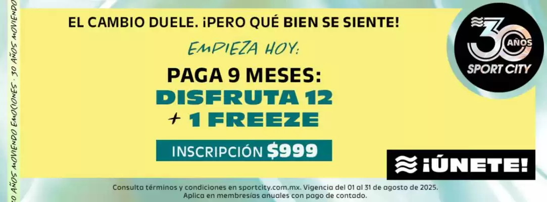 Catálogo Sport City (válido hasta 31-08)