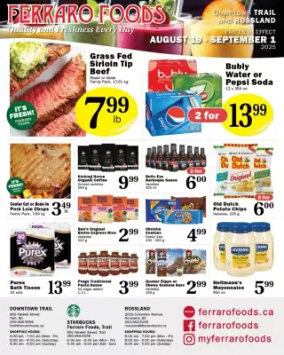 Ferraro Foods flyer (valid until 27-08)