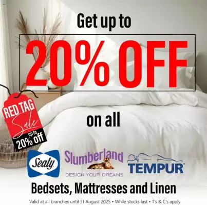 Tafelberg Furnishers catalogue (valid until 31-08)