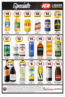 IGA Liquor catalogue (valid until 26-08)