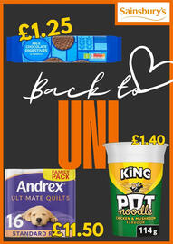 Sainsbury's leaflet week 34 Page 1