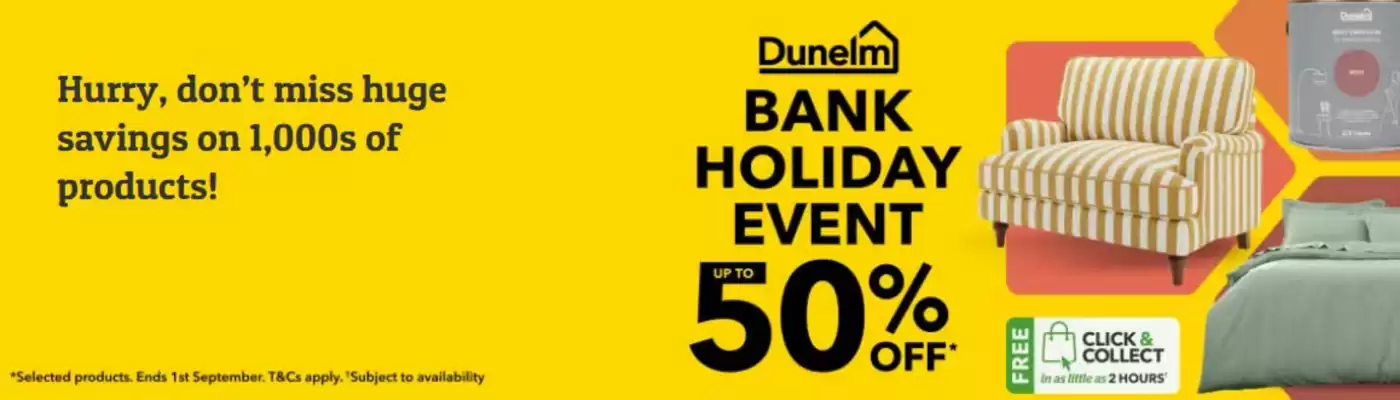 Dunelm leaflet (valid until 1-09)