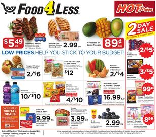 Food 4 Less Weekly Ad week 34 Page 1