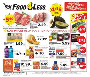 Food 4 Less Weekly Ad week 34 Page 1