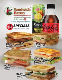 Sandwich Baron catalogue Page 1
