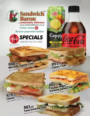 Sandwich Baron catalogue (valid until 31-10)