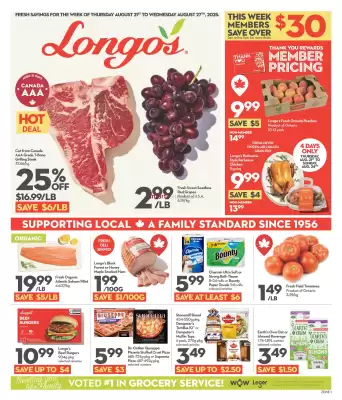 Longo's flyer (valid until 27-08)