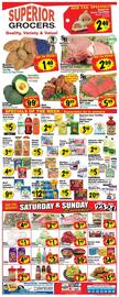 Superior Grocers Weekly Ad week 34 Page 1