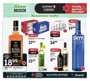 Safeway Liquor flyer week 34 Page 1