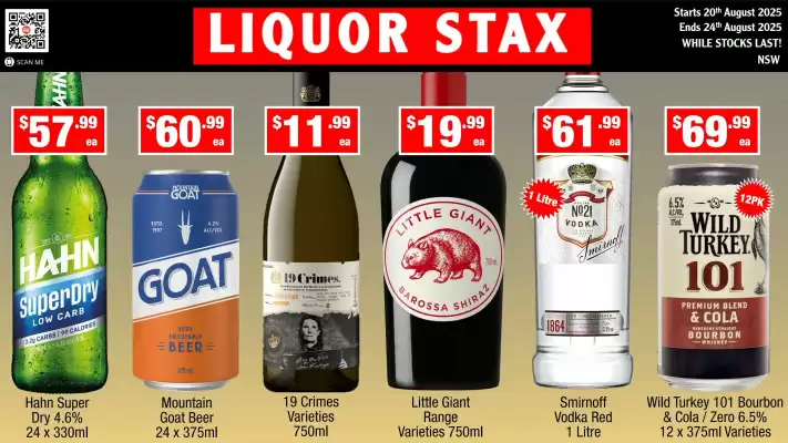 Liquor Stax catalogue (valid until 24-08)