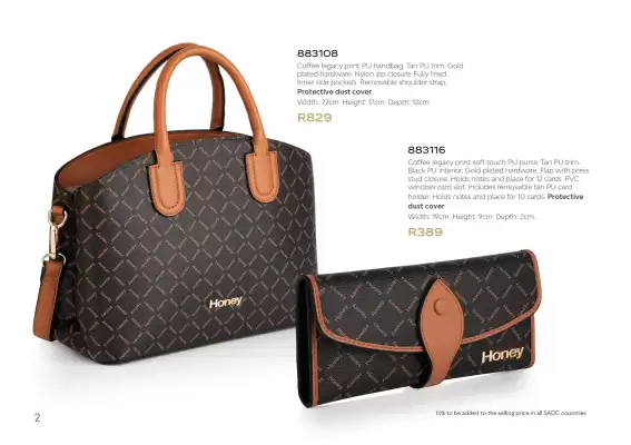 Honey Fashion Accessories catalogue (valid until 2-09)