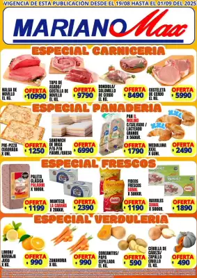 Catálogo Supermercados Mariano Max (válido hasta 1-09)