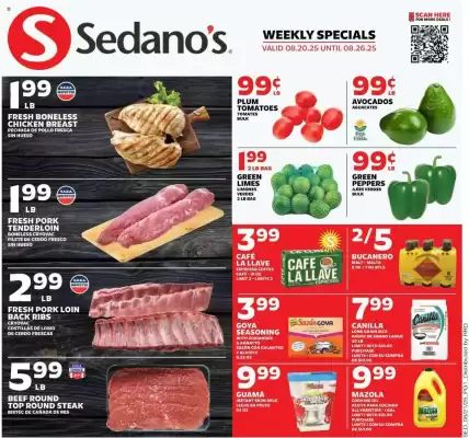 Sedano's Weekly Ad (valid until 26-08)