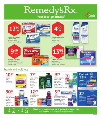 Remedy's RX flyer (valid until 28-08)