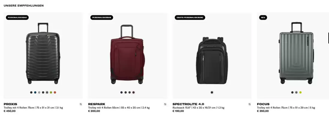 Samsonite Flugblatt (gültig bis 1-09)