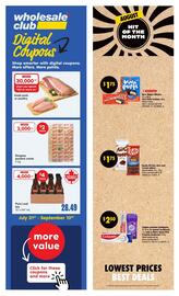 Wholesale Club flyer week 34 Page 1