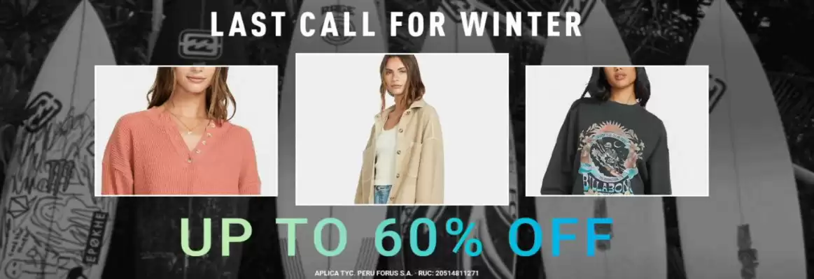 Catálogo Billabong (válido hasta 31-08)