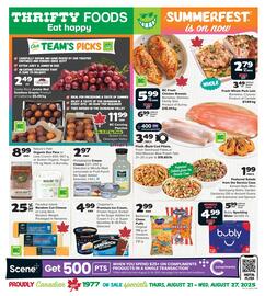Thrifty Foods flyer week 34 Page 1
