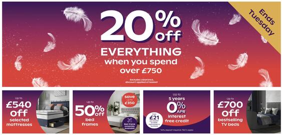 Bensons for Beds leaflet week 34 Page 1