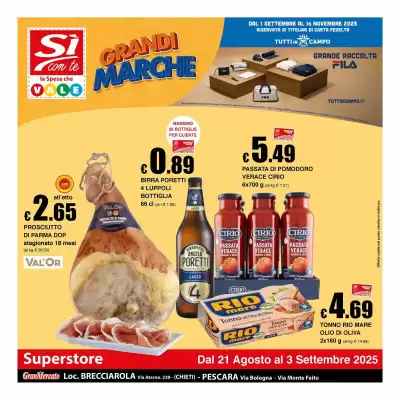Volantino Sì con te Superstore (valido fino al 3-09)