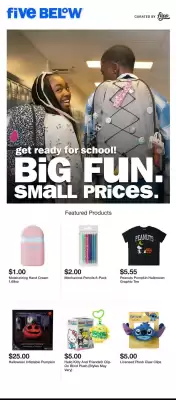 Five Below Weekly Ad (valid until 25-08)