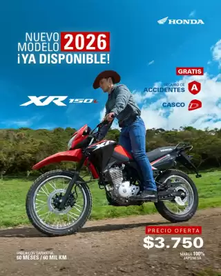 Catálogo Honda Motos (válido hasta 30-09)