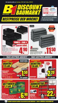 B1 Discount Baumarkt Prospekt (gültig bis 29-08)
