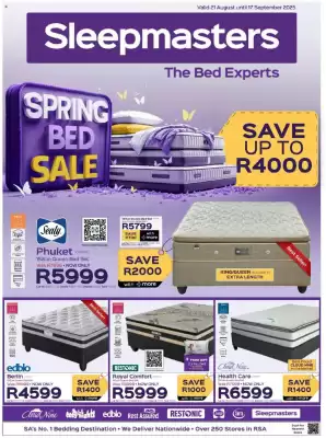 Sleepmasters catalogue