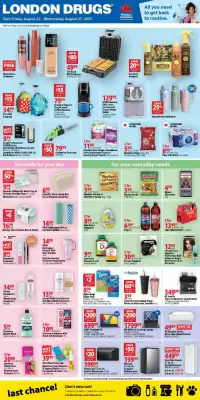 London Drugs flyer (valid until 27-08)