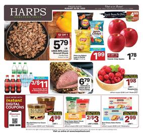 Harp's Market Weekly Ad week 34 Page 1