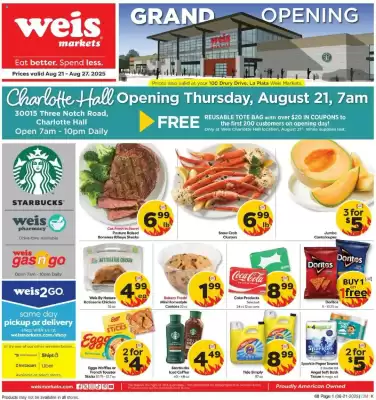 Weis Markets Weekly Ad (valid until 27-08)