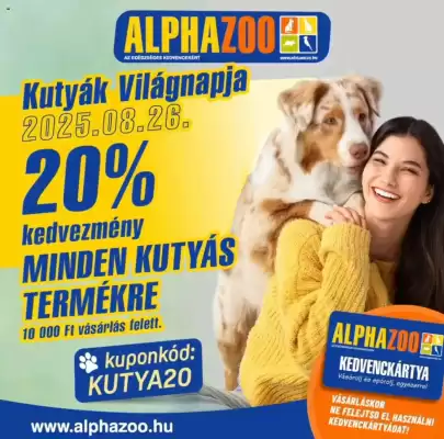 Alpha Zoo akciós újság (érvényes eddig: 26-08)