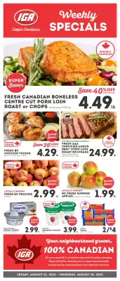 IGA flyer