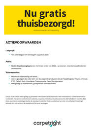 Carpetright folder Pagina 1