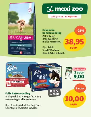 Maxi Zoo folder (geldig t/m 31-08)