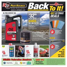 PartSource flyer week 34 Page 1